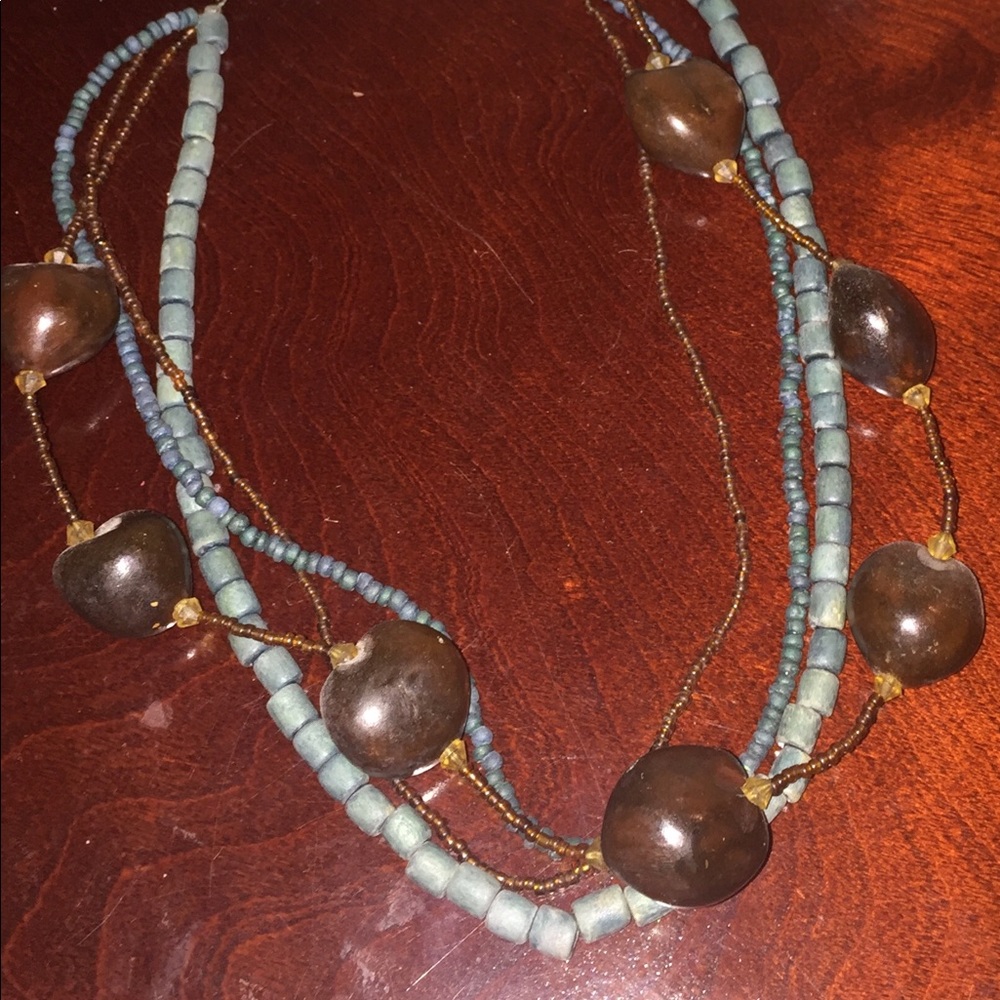 Beaded boho necklace